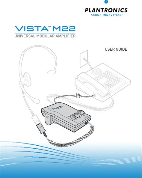 Full Download Plantronics Vista M22 User Guide 