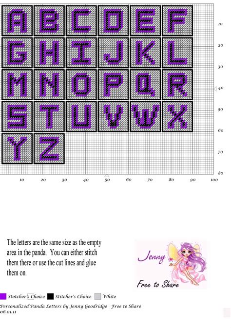 Plastic Canvas Alphabet Patterns