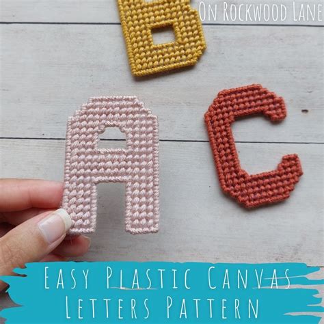 Plastic Canvas Letter Pattern