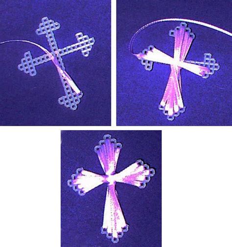 Plastic Canvas Ribbon Cross Pattern