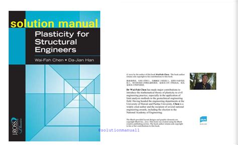 Plasticity For Structural Engineers Solution