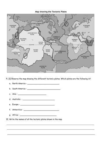 Plate Tectonics 8th Grade Science Worksheets And Answer Plate Tectonics Movement Worksheet Answer Key - Plate Tectonics Movement Worksheet Answer Key