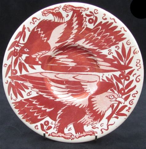 plate with eagle and flag dated 1917