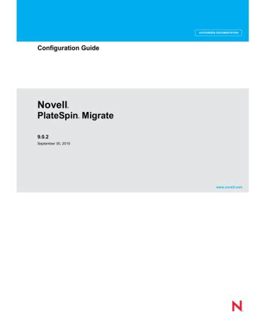 Read Online Platespin Migrate 9 User Guide 