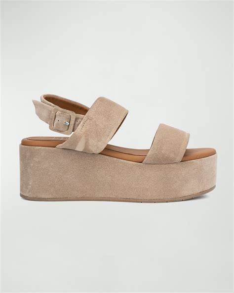 platform sandals nude