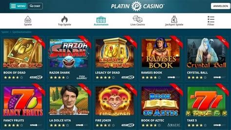 platincasino bewertungen Die besten Online Casinos 2023