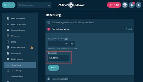 platincasino bonus code bestandskunden mruf france