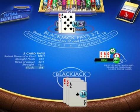 play blackjack 21 plus 3 online