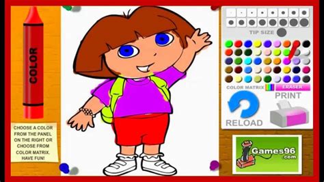 Play Dora Coloring Book Game Online On Friv Dora Pictures To Color - Dora Pictures To Color