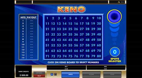 play keno online nsw