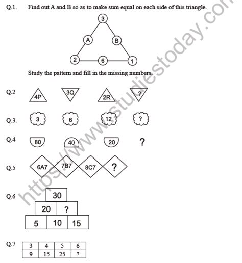 Play With Patterns Class 4 Worksheets With Answers Patterns Worksheet 4th Grade - Patterns Worksheet 4th Grade