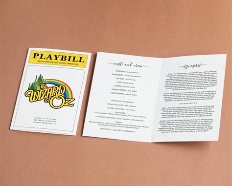 playbill show schedule