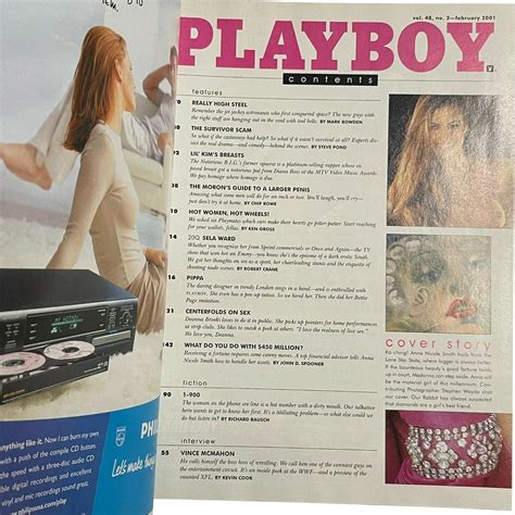 Read Online Playboy Magazine February 2001 Anna Nicole Smith 