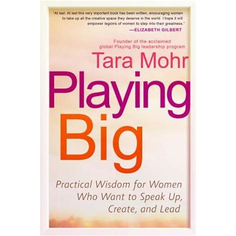 Read Online Playing Big Practical Wisdom For Women Who Want To Speak Up Create And Lead 