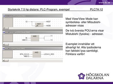 plc  samt  automatiserad maskin  vid distans