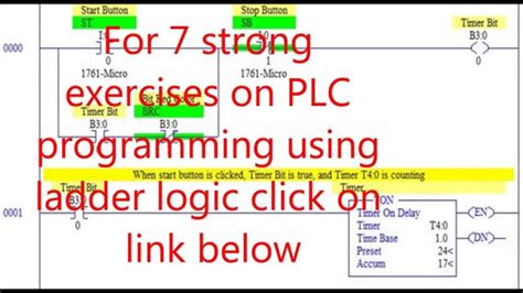 Plc Programming Exercises