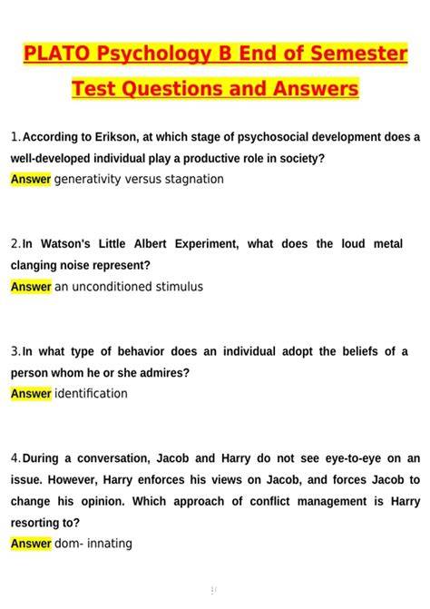 ple plato test answers for algebra 2