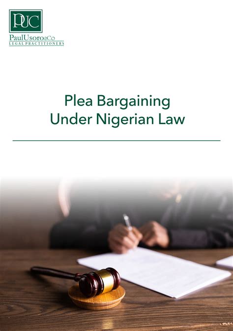 plea bargaining in nigeria pdf