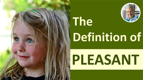 pleasant definition