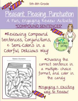 Pleasant Pleasing Punctuation Compound Sentences English Oh Punctuating Compound Sentences Worksheet - Punctuating Compound Sentences Worksheet