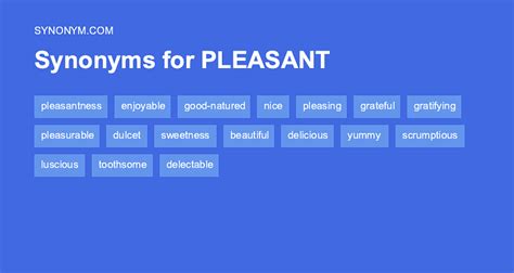 Pleasant Synonym
