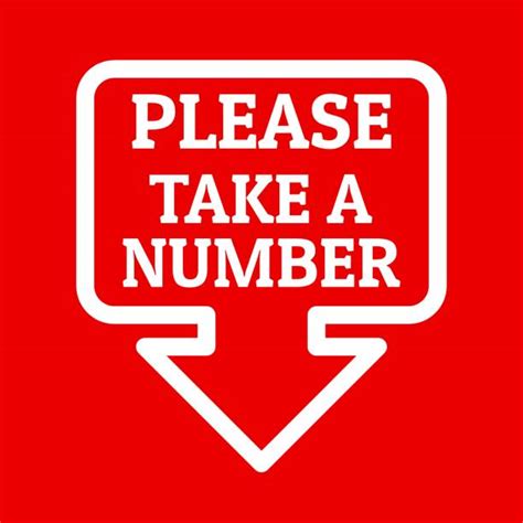 please take a number