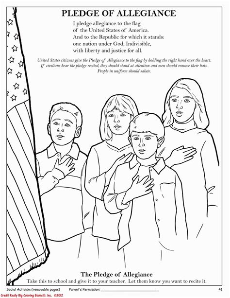 Pledge Of Allegiance Coloring Page Printable Pledge Of Allegiance Printables - Pledge Of Allegiance Printables