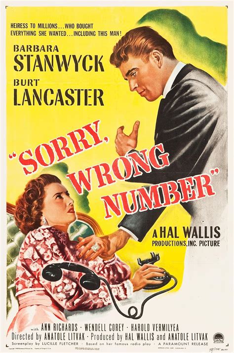 Plot Of Sorry Wrong Number