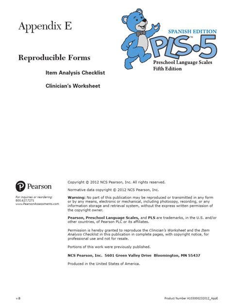 Pls 5 Scoring Manual Appendix A