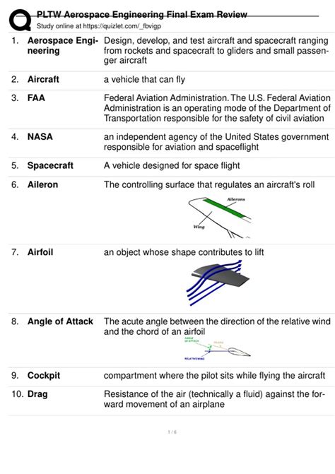 Pltw Aerospace Engineering Practice Test