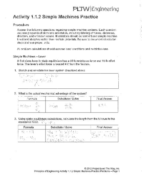 Pltw Practice Test