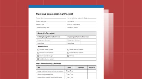 Plumbing Commissioning