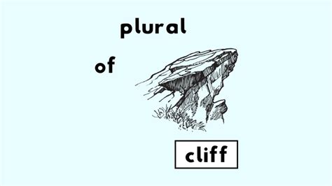 Plural Form Of Cliff