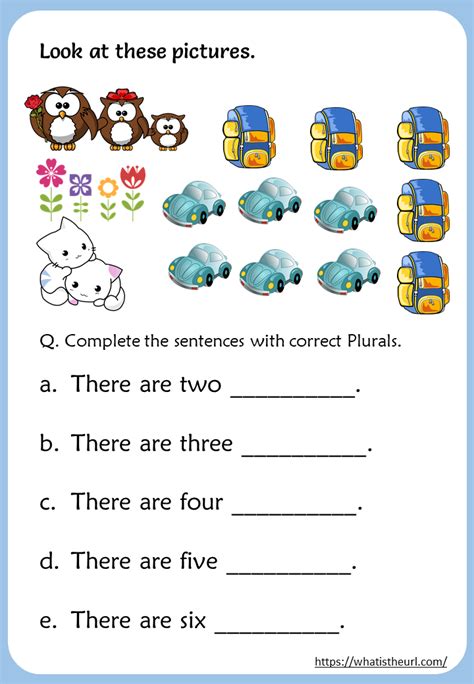 Plural Worksheet Grade 1   Printable Plural Worksheets For Grade 1 Ndash Exercise - Plural Worksheet Grade 1