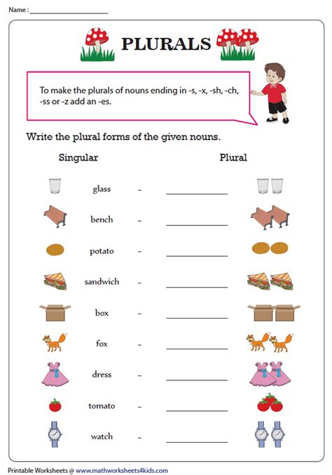 Plurals Worksheets For 2nd Grade Your Home Teacher Plural Worksheets 2nd Grade - Plural Worksheets 2nd Grade