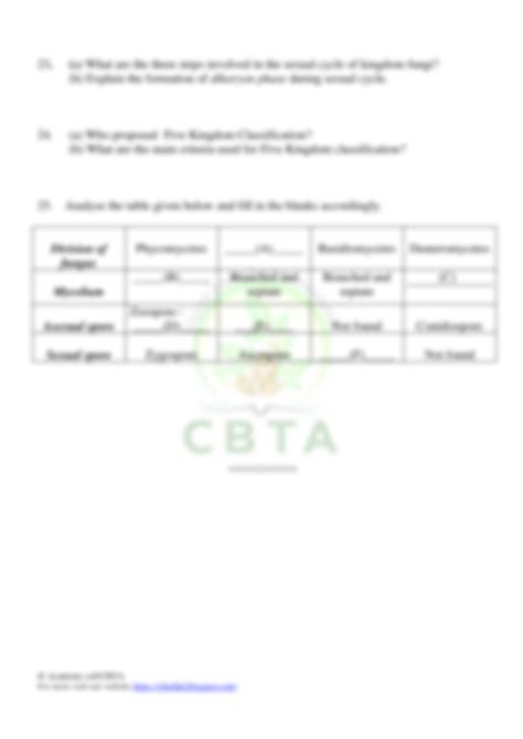 Plus One Biology Model Question Paper