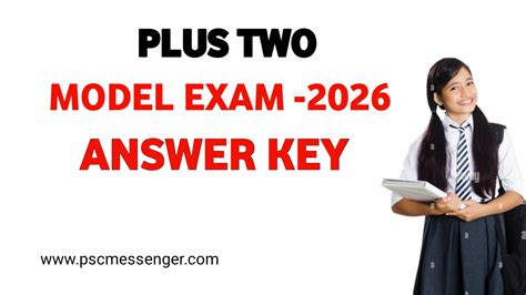 Plus Two Model Exam Answer Key 2022