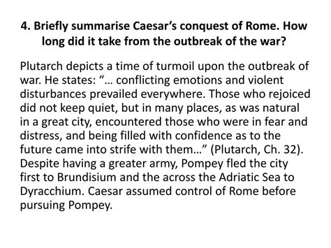 plutarch life of caesar summary of romeo