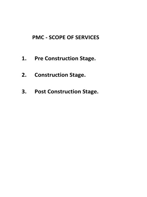 Full Download Pmc Scope Of Services 