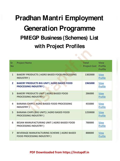 pmegp schemes format
