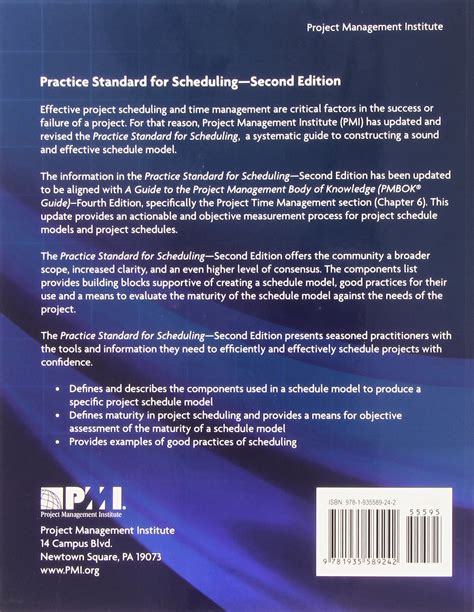 Read Pmi Practice Standard For Scheduling 2Nd Edition 