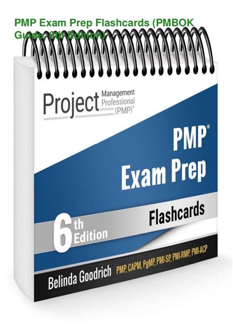 Read Online Pmp Exam Prep Flashcards Pmbok Guide 6Th Edition 