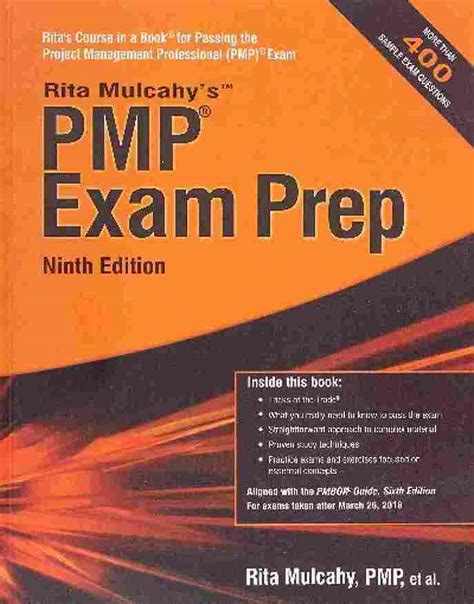 Read Pmp Exam Prep Rita Mulcahy 9Th Edition 