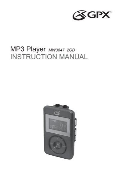 Download Pmp Mp3 Player User Guide 