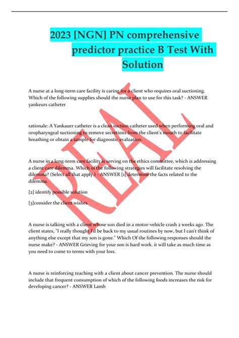 Pn Comprehensive Practice A Quizlet