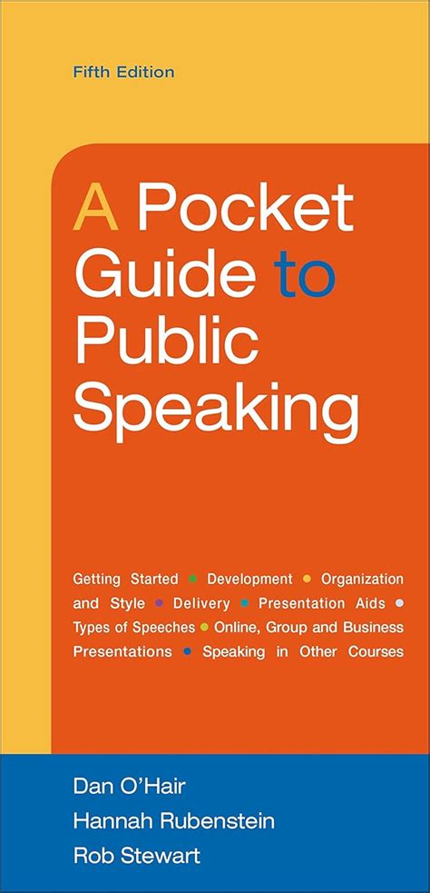 pocket guide for public speaking 4th edition