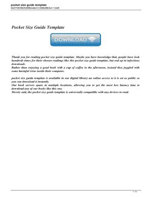 Full Download Pocket Size Guide Template 