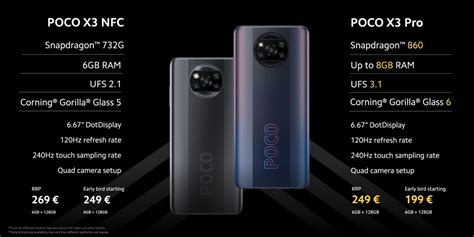 Poco X3 Vs Xiaomi Poco X3 Pro What Xiaomi Poco X3 Pro - Xiaomi Poco X3 Pro