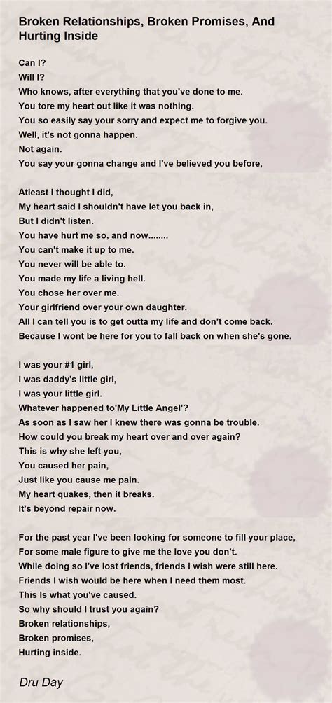 Poem About Broken Relationship