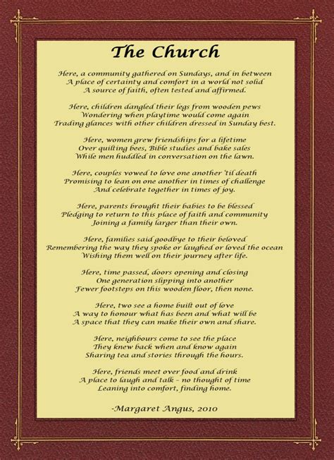 poem about church ushers and greeters
